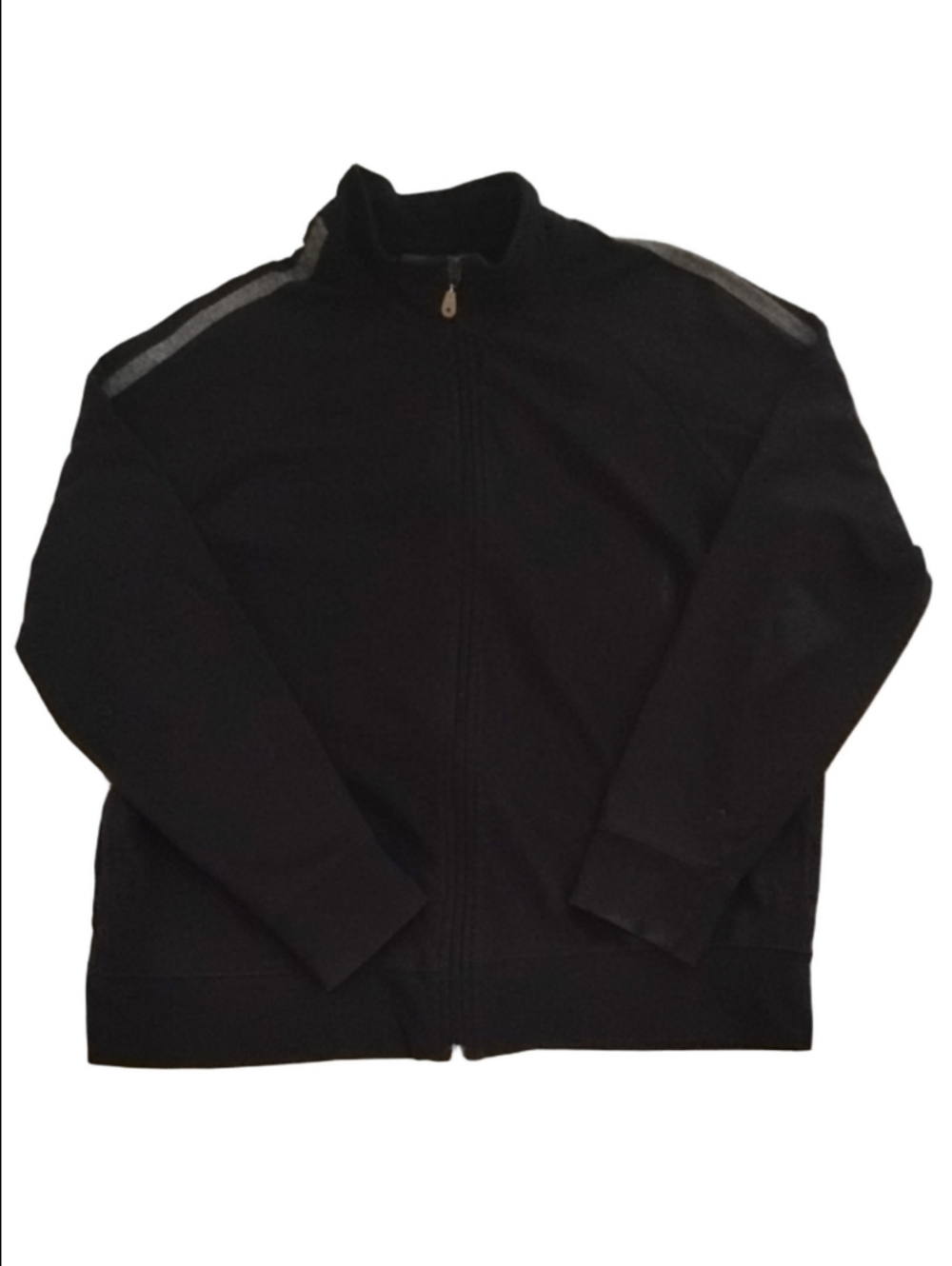 3/$20 Prospirit Black Bomber Jacket with Gray Shoulder Stripe